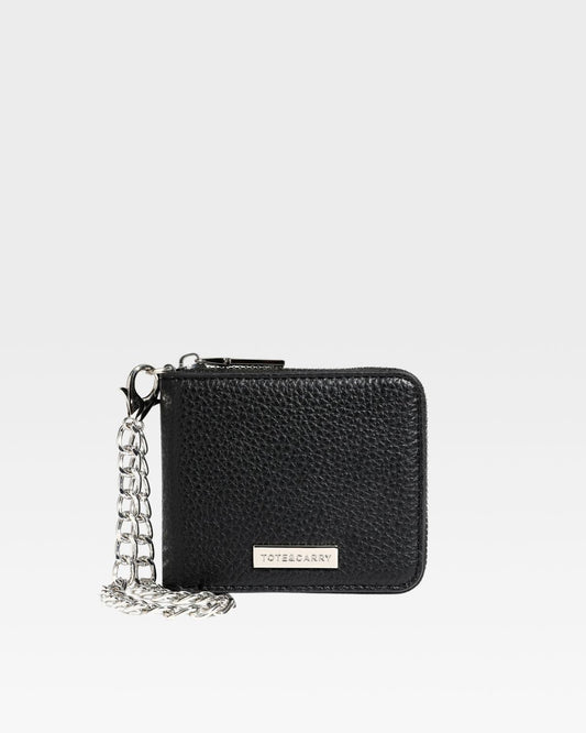 Mini Chain Wallet in Black
